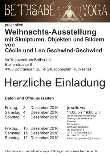 Weihnachts-Ausstellung mit Skulpturen, Objekten und Bildern von ...