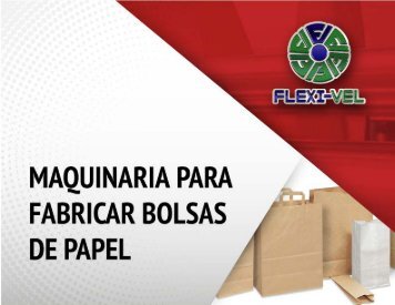 Catálogo de máquinas para fabricar bolsas de papel