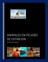 ANIMALES EN PELIGRO DE EXTINCION