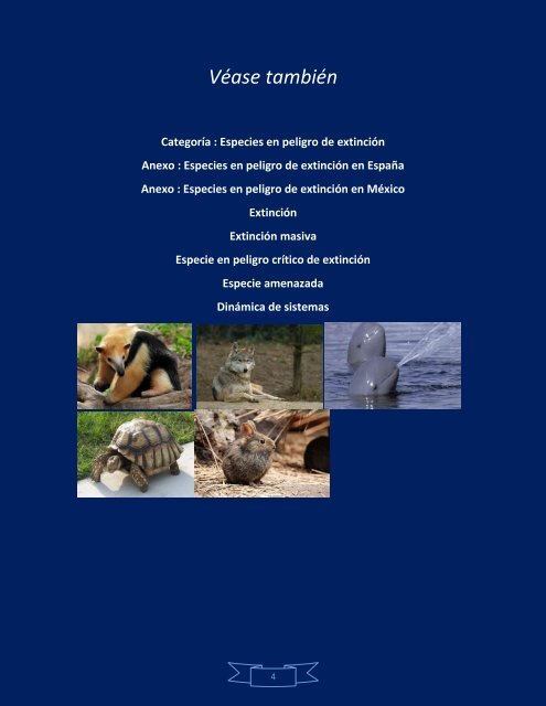 ANIMALES EN PELIGRO DE EXTINCION