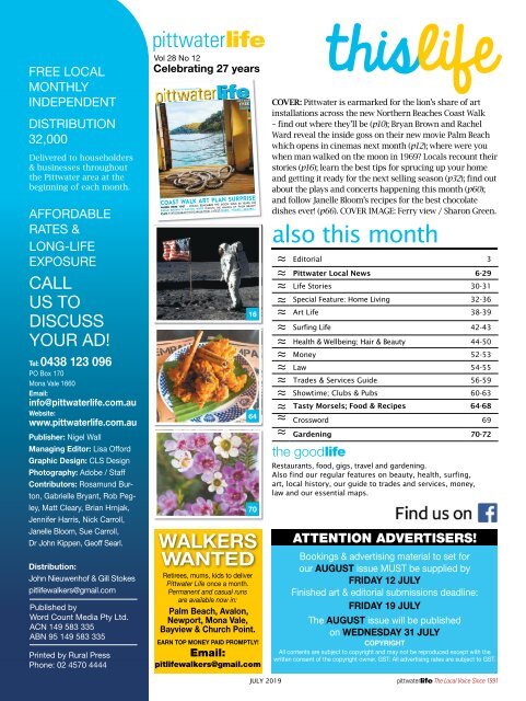 Pittwater Life July 2019 Issue