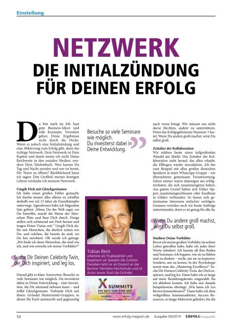 Erfolg Magazin Ausgabe 4-2019