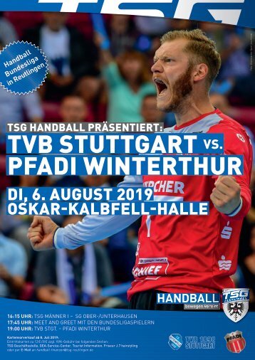 TVB Stuttgart vs. PFADI Winterthur 06 August 2019