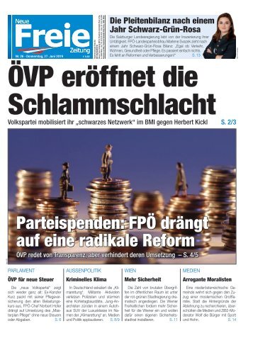 ÖVP eröffnet die Schlammschlacht