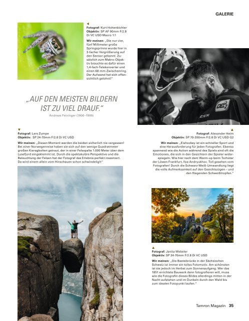 Tamron Magazin Ausgabe 9 Frühling 2019