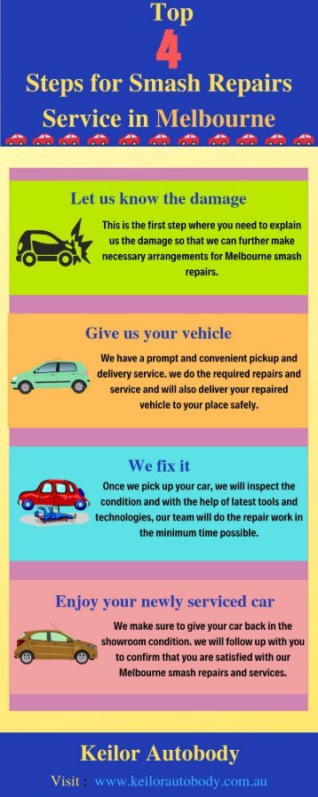 Top 4 Steps for Smash Repairs Service in Melbourne