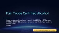 Fair Trade Certified Alcohol
