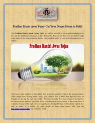 Pradhan Mantri Awas Yojna- Get Your Dream Home in Delhi