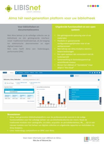 LIBISnet - Alma hét next-generation platform voor uw bibliotheek