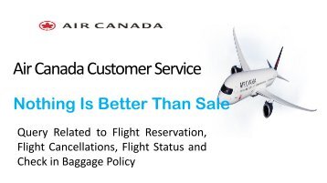 Air Canada Customer Service Number For Making Your Trip Successful