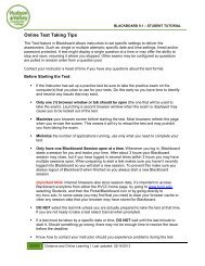 Online Test Taking Tips - HVCC