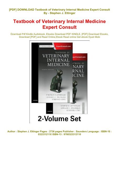 Download [PDF] *Textbook of Veterinary Internal Medicine Expert Consult ...