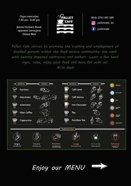 Pallet Cafe Full Menu
