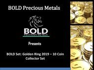 10 coin collector BOLD Precious Metals