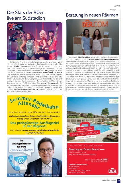 Brühler Markt Magazin Juli 2019