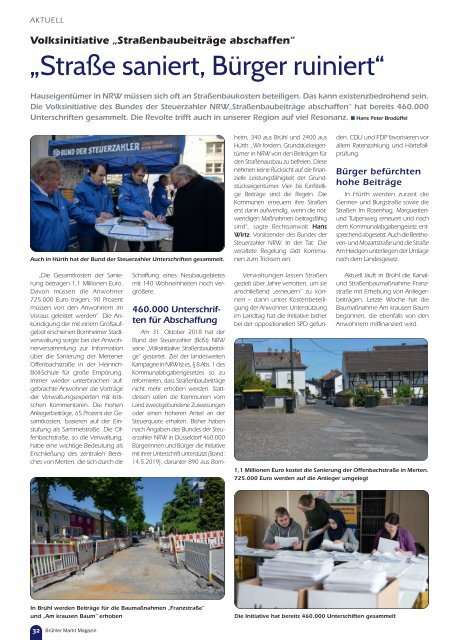 Brühler Markt Magazin Juli 2019