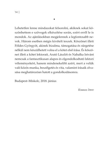 Knausz Imre: Műveltség és demokrácia. Kísérletek a pedagógia bírálatára, 2010-2018