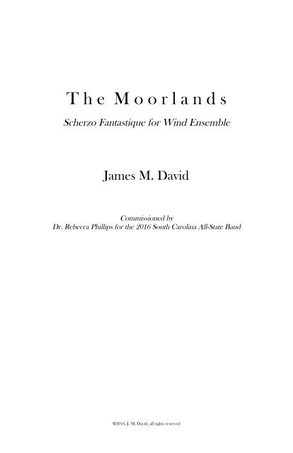 The Moorlands - James David