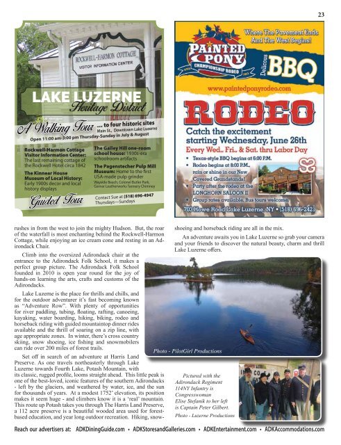 2019-20 Southern Adirondacks Guide to the First Wilderness Heritage Corridor