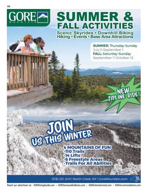 2019-20 Southern Adirondacks Guide to the First Wilderness Heritage Corridor
