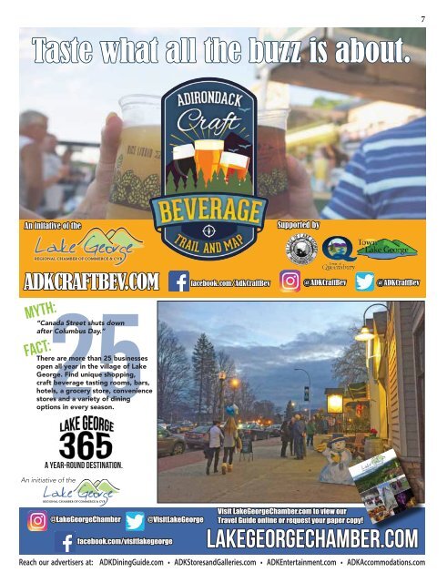 2019-20 Southern Adirondacks Guide to the First Wilderness Heritage Corridor