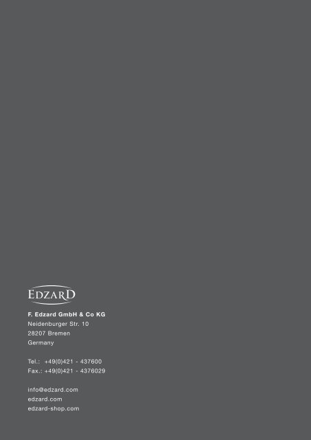 EDZARD Katalog - Catalogue 2020