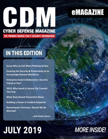 Cyber Defense eMagazine July 2019