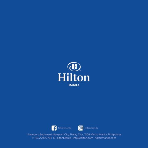 Hilton Manila Flavors Made For Sharing Q3 2019