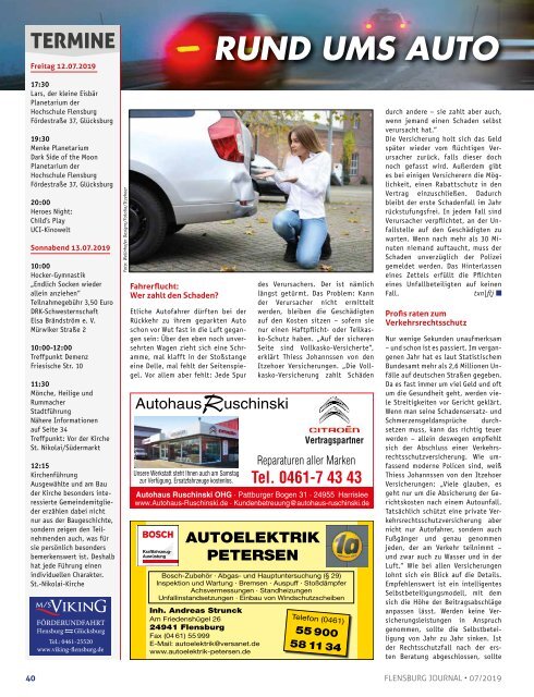 Flensburg Journal 202 - Juli 2019