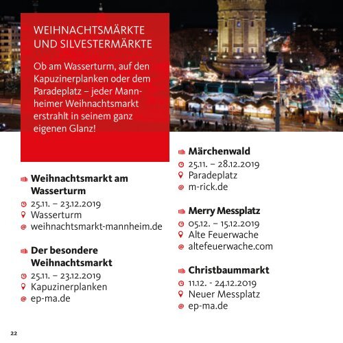 Veranstaltungshighlights 2019, 2. Halbjahr