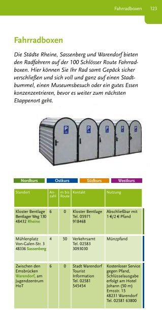 Katalog 100 Schlösser Route Münsterland 2019