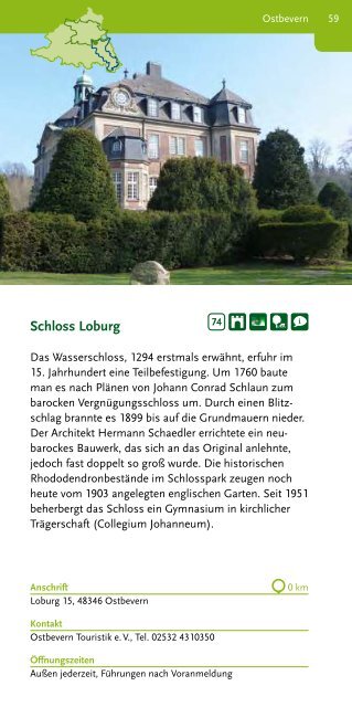 Katalog 100 Schlösser Route Münsterland 2019