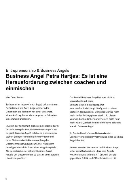 Von Entrepreneur*innen und Business Angels – Das SHE works! Magazin im Juli 2019