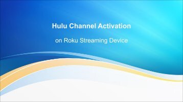 Hulu Channel Activation
