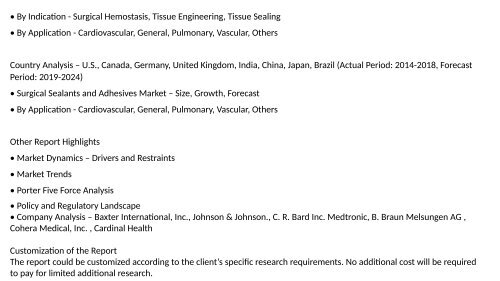 Global Surgical Sealants and Adhesives Market 