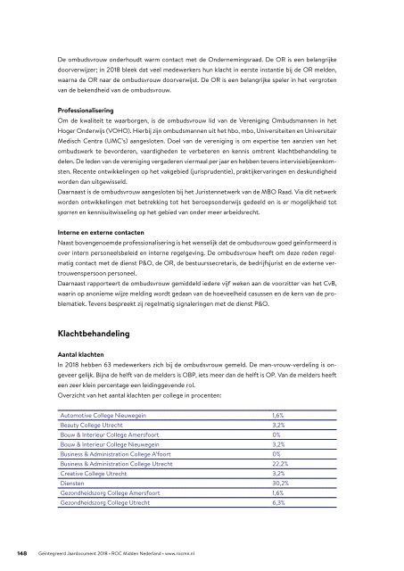 Geïntegreerd Jaardocument 2018 - ROC Midden Nederland