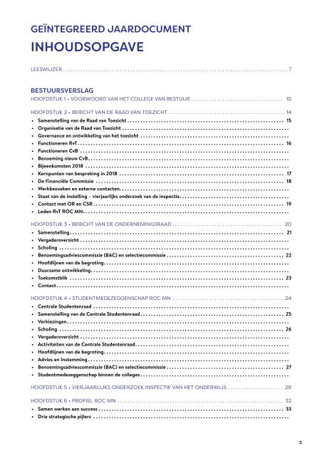 Geïntegreerd Jaardocument 2018 - ROC Midden Nederland