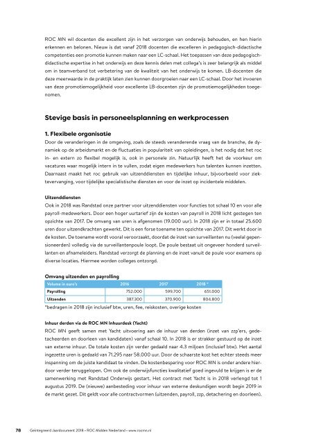 Geïntegreerd Jaardocument 2018 - ROC Midden Nederland