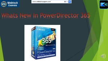 Cyberlink powerdirector 365 coupon code, Webtechcoupons