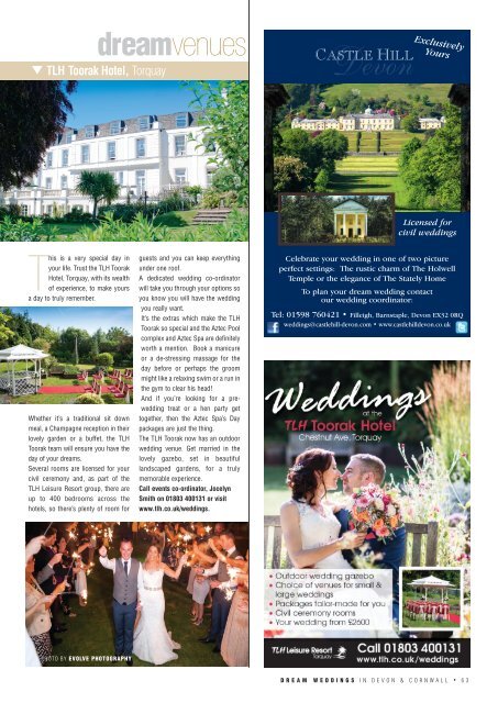 Dream Weddings Magazine - Devon & Cornwall - issue.32