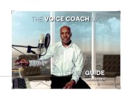 The Voice Coach UK - Advanced Series Study Guide