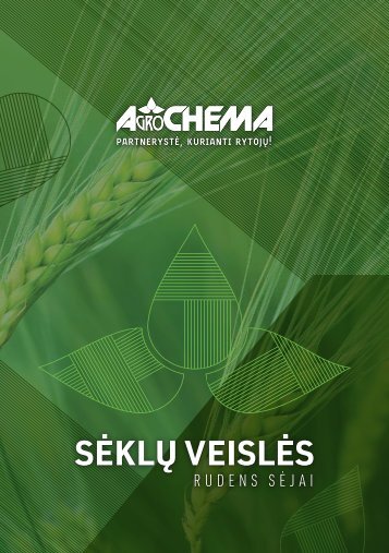 AGROCHEMA sėklų veislės rudens sėjai 2019