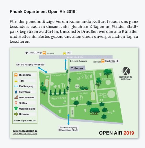 Phunk Department Open Air Festivalguide 2019