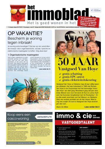 Het immoblad van 2 juli 2019