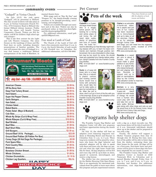 Westside Messenger - June 30th, 2019