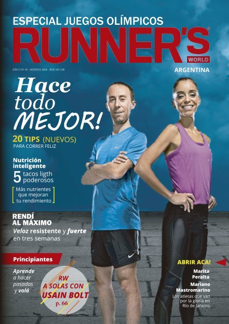 Rediseño revista Runners World, arg.