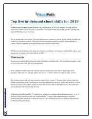 Top five in-demand cloud skills for 2019