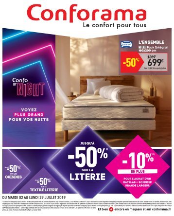 Conforama 2 juillet-29 juillet 2019