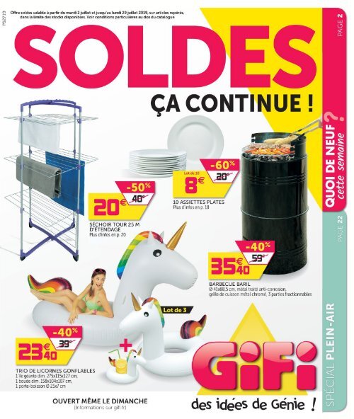 Gifi catalogue 2 Juillet-29 Juillet 2019