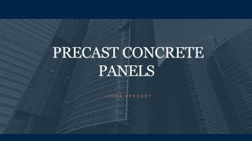 Precast Concrete panels - Coen Precast